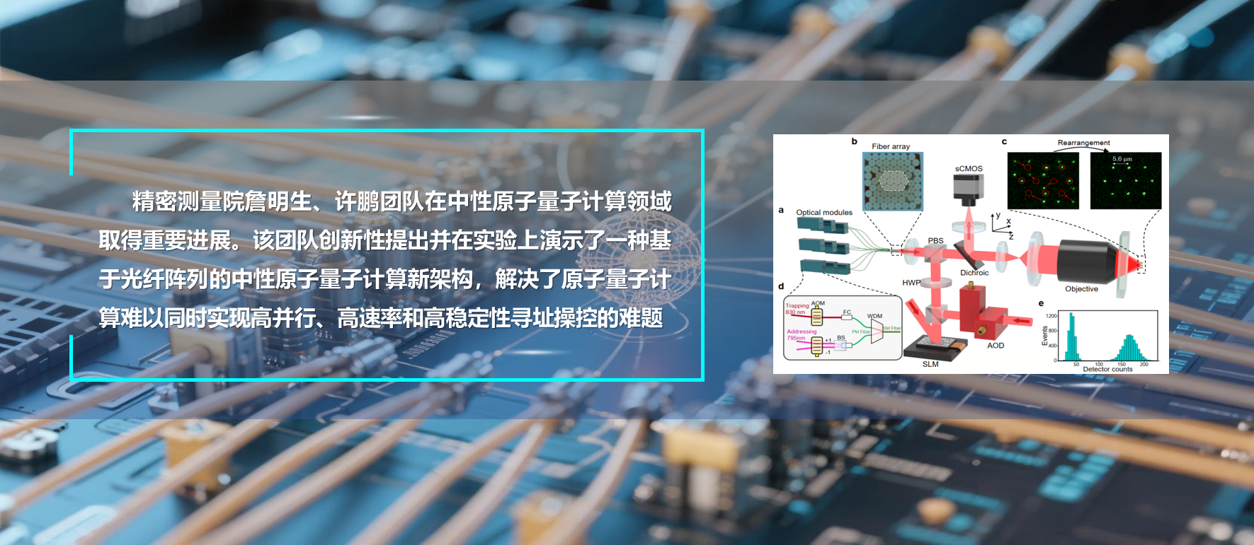 PA真人国际实现基于光纤阵列的中性原子量子计算新架构